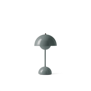 &Tradition VP9 Flowerpot Bordlampe Transportabel Stone Blue