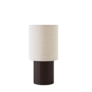 &Tradition Manhattan SC52 Bordlampe Transportable Bruneret Messing & Canvas Skærm