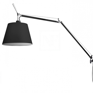 Artemide Tolomeo Mega Væglampe Sort/Sort Skærm