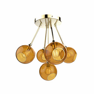 Design by Us Ballroom Molecule Loftlampe Rav/Guld