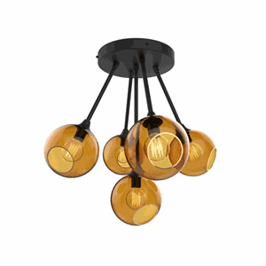 Design by Us Ballroom Molecule Loftlampe Rav/Sort