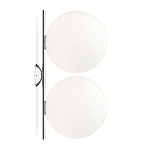 Flos IC C/W2 Double Væglampe Krom