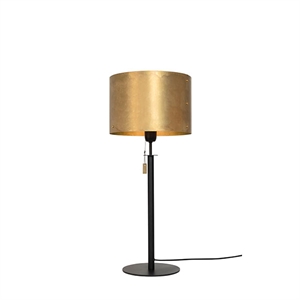 Konsthantverk Svep Bordlampe Sort/ Messing