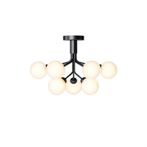 Nuura Apiales 9 Loftlampe Satin Sort/Opal Hvid
