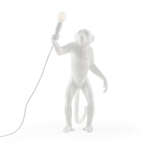 Seletti Monkey Standing Bordlampe Hvid Udendørs