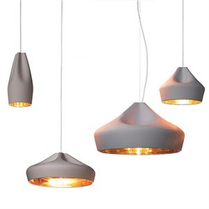 Marset Pleat Box Pendel Grå & Guld