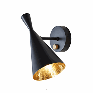 Tom Dixon Beat Væglampe Sort & Messing